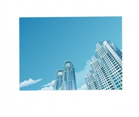 Modern city skyscrapers design vector 05