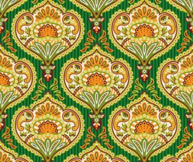 Ornate paisley pattern seamless vector material 02