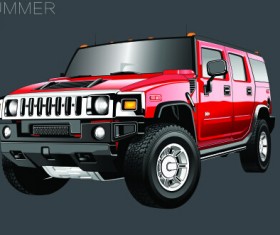 Realistic Hummer H2 vector material