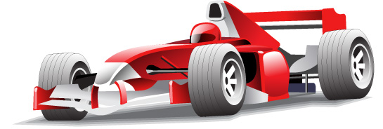 Red F1 racing vector graphics