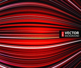 Red wave abstract vector background 02