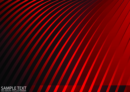 Red wave abstract vector background 05