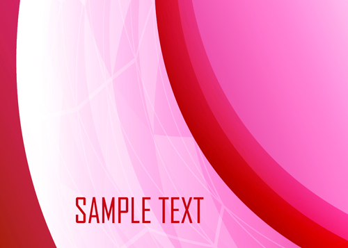 Red wave abstract vector background 07