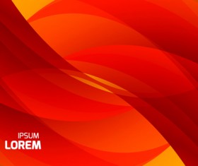 Red wave abstract vector background 08