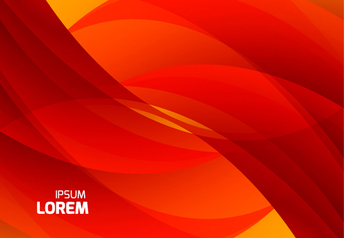Red wave abstract vector background 08 free download