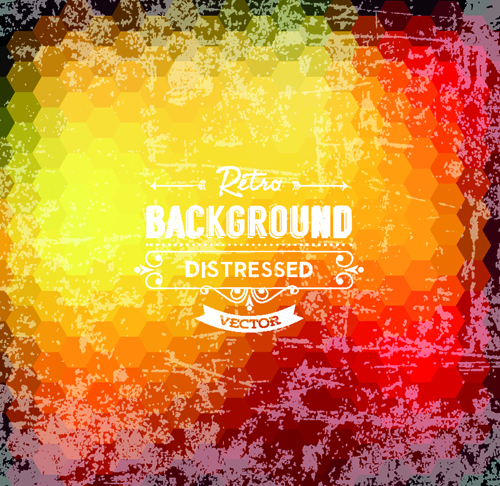 Retro and grunge style background art vector 03