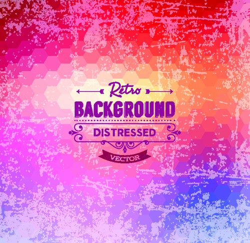 Retro and grunge style background art vector 05