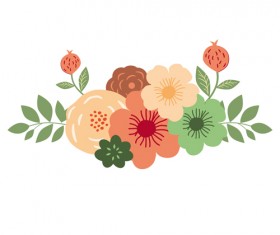 Romantic love ornaments elements set vector 05