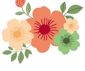 Romantic love ornaments elements set vector 07