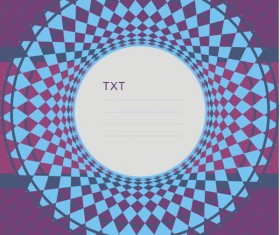 Round with Rhomb vector background