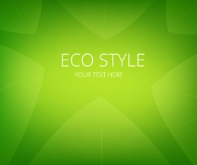 Shiny eco style green background vector 02