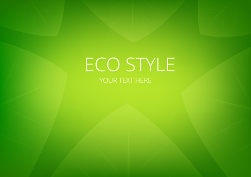 Shiny eco style green background vector 02
