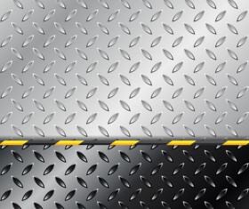 Shiny metal background creative vector set 01