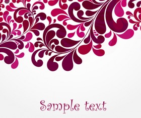 Simple floral decorative pattern vector background 03