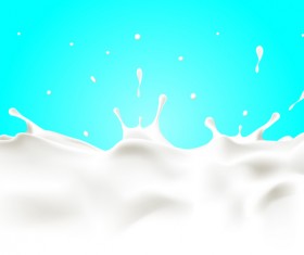 Splashing milk vector background material