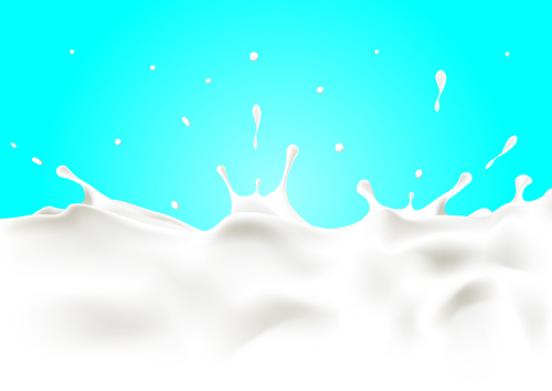 Splashing milk vector background material