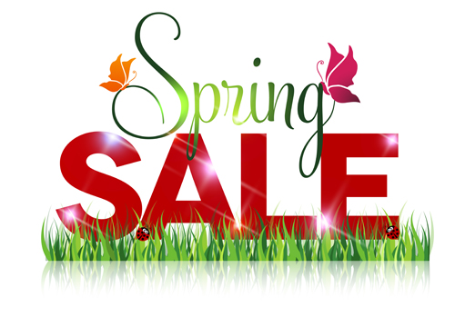 Spring sale design graphics vector