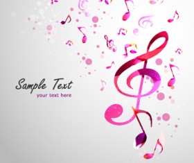 Stylish colorful music vector background graphics 03