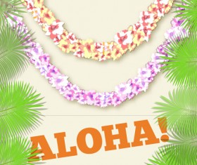 Summer travel elements set vector background 03