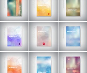 Vector brochure cover design set 02