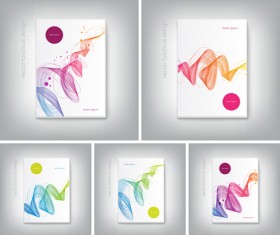 Vector brochure cover design set 03