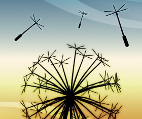 Vector landscapes elements background graphics set 03