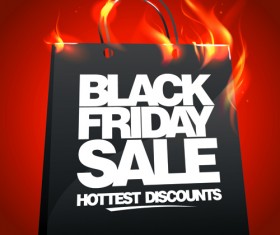 Vector set of sale black friday backgrounds 02