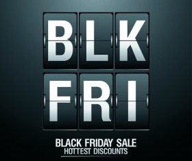 Vector set of sale black friday backgrounds 03