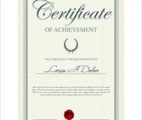 Vector template certificates design graphics 01