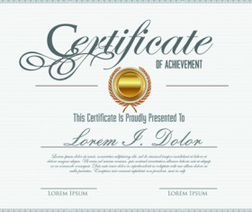 Vector template certificates design graphics 03