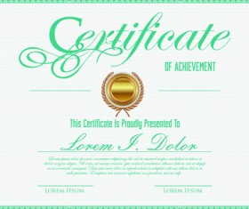 Vector template certificates design graphics 04