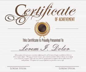Vector template certificates design graphics 05