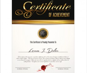 Vector template certificates design graphics 06