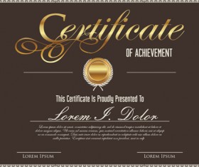 Vector template certificates design graphics 07