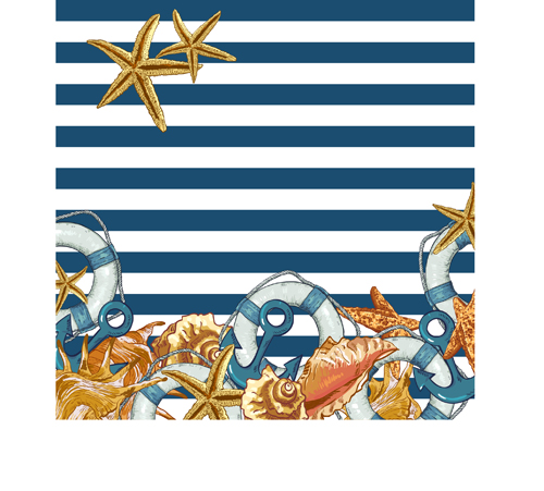 Vintage marine style vector backgrounds 02