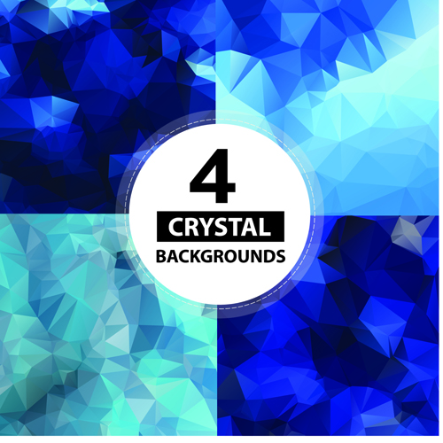 crystal object background vector 02