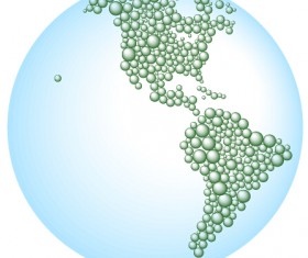 earth and bubble maps vector 01