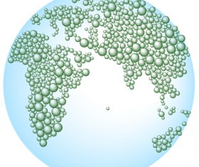 earth and bubble maps vector 02