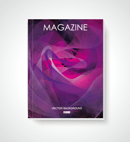 magazine book cover background vector 02