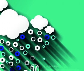 3D circle background design vector 01