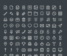 440 Kind white line free icons