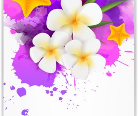 Abstract banners with watercolor vector 02