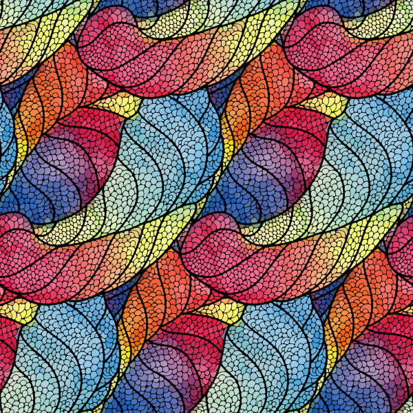 Abstract fish-scale pattern vector