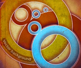 Abstract grunge background retro style vector 02