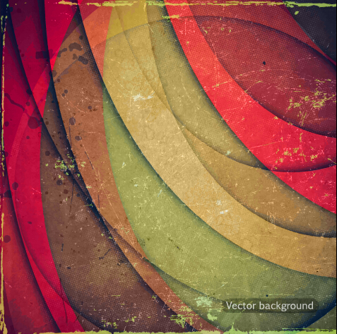 Abstract grunge background retro style vector 05