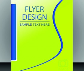 Abstract style magazine or brochure cover vector 01