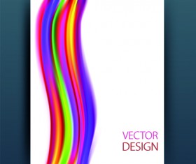 Abstract style magazine or brochure cover vector 02