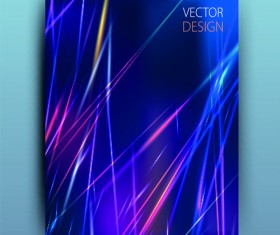 Abstract style magazine or brochure cover vector 05