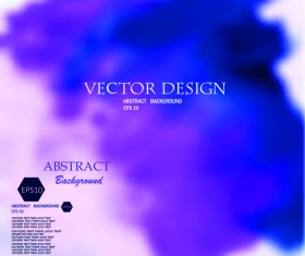 Abstract watercolor blurred backgrounds vector 02