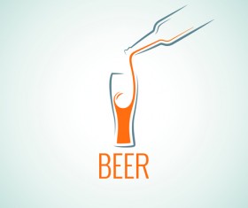 Beer menu logo vector graphics